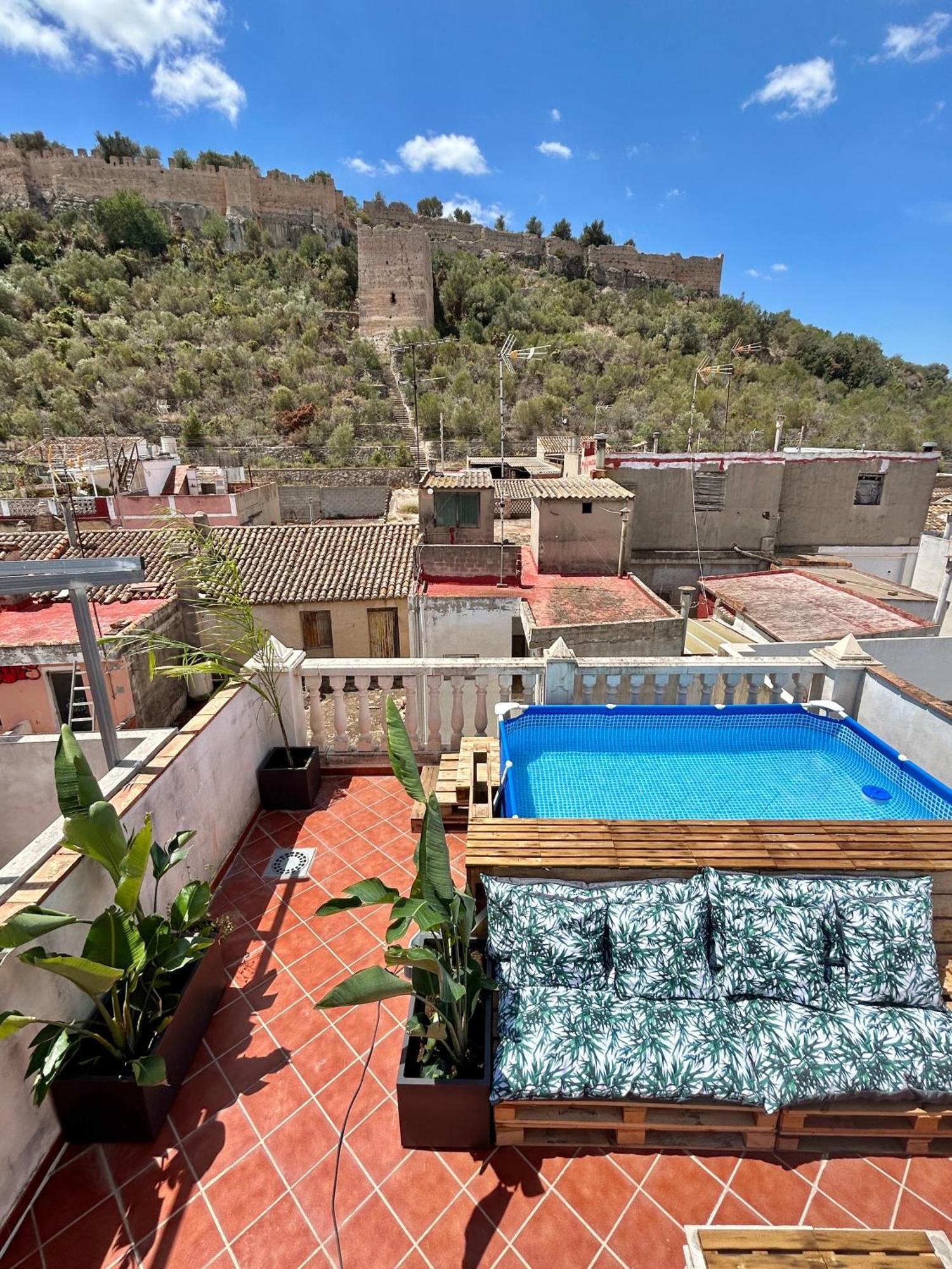 Casa Con Jacuzzi Y Piscina Con Vistas Al Castillo Corbera de Alcira Екстериор снимка