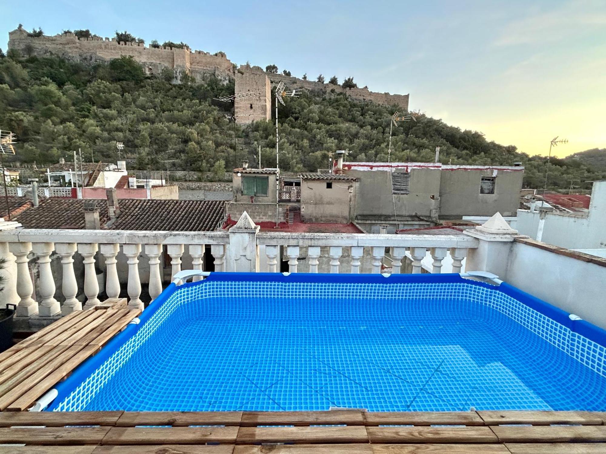 Casa Con Jacuzzi Y Piscina Con Vistas Al Castillo Corbera de Alcira Екстериор снимка