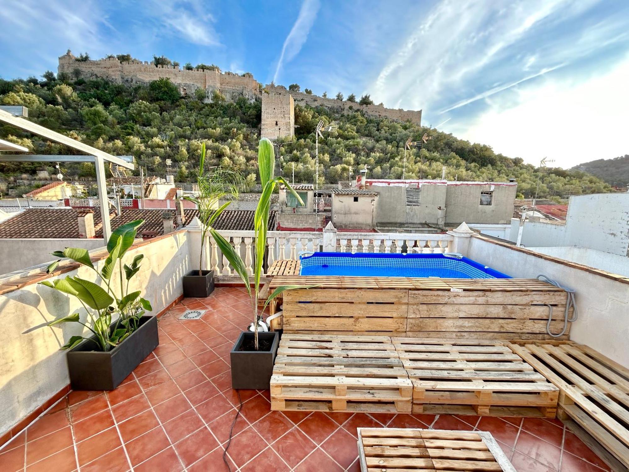 Casa Con Jacuzzi Y Piscina Con Vistas Al Castillo Corbera de Alcira Екстериор снимка